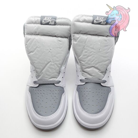 Mens Size 10.5 Nike Air Jordan 1 Retro High OG Stealth White Gray 555088 037 - Picture 4 of 16